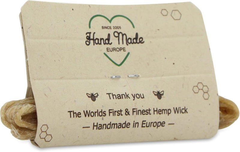 Hemplights Hemp Wick Lighter Wrapper (Yellow) + 5 FT Beeline Hemp Wick - Image 5